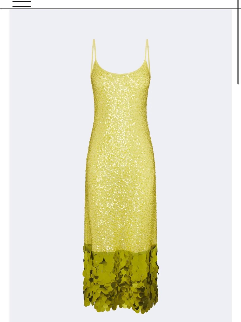 Simon Miller IMOGEN SEQUIN MIDI DRESS IN PERIDOT COMBO - Size Small